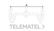 CREARPLAST - SIFON DOBLE FREG. sin VALVULAS