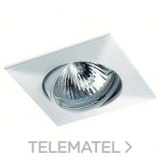 INDELUZ - Empotrable cuadrado NIX LC QPAR16 50W GZ10 blanco
