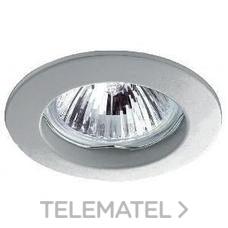 INDELUZ - Empotrable fijo circular NIX LC QPAR16 50W cromo mate