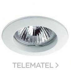 INDELUZ - Empotrable fijo circular NIX LC QPAR16 50W GZ10 blanco