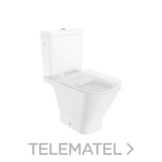 ROCA - Taza tanque bajo Rimless THE GAP SQUARE salida dual blanco