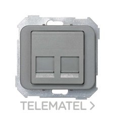 SIMON - ADAPTADOR 2 CONECTOR RJ-AMP S.75 GR.