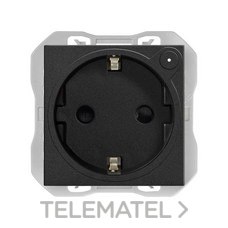 SIMON - Base de enchufe SIMON 270 IO schuko negro mate