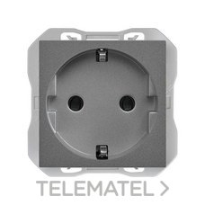 SIMON - Base de enchufe SIMON 270 schuko con embornamiento por tornillo titanio