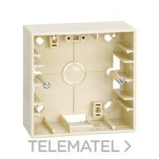 SIMON - CAJA SUPERF.P/PLACA S.27 85x85 MARFIL