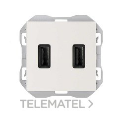 SIMON - CARGADOR USB DOBLE A+A 3,1A SMARTCHARGE BLANCO