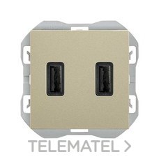 SIMON - CARGADOR USB DOBLE A+A 3,1A SMARTCHARGE CAVA