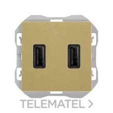 SIMON - CARGADOR USB DOBLE A+A 3,1A SMARTCHARGE ORO