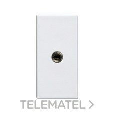 SIMON - Conector SIMON 27 PLAY con tapa MINIJACK módulo estrecho blanco