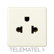 SIMON - ENCHUFE 2P+TT MIXTA 15A.125V S.27 MARFIL