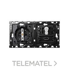 SIMON - KIT 2 ELS./BA.+CONM.+CARGADOR USB S.100