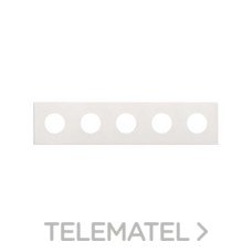 SIMON - Marco mínimo para CLEAN schuko 5 elementos blanco