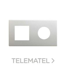 SIMON - MARCO 2 EL. -- 1 ICON + 1 CLEAN SCHUKO ALUMINIO