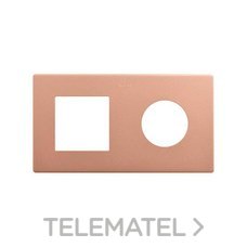 SIMON - MARCO 2 EL. -- 1 ICON + 1 CLEAN SCHUKO COBRE