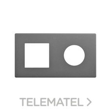 SIMON - MARCO 2 EL. -- 1 ICON + 1 CLEAN SCHUKO TITANIO