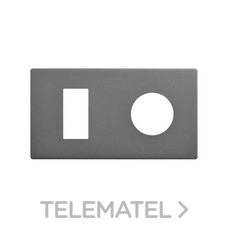 SIMON - MARCO 2 EL. -- 1 MINIMO + 1 CLEAN SCHUKO TITANIO