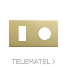 SIMON - MARCO 2 EL. -- 1 MINIMO + 1 CLEAN SCHUKO BRONCE