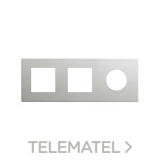 SIMON - MARCO 3 EL. -- 2 ICON + 1 CLEAN SCHUKO ALUMINIO