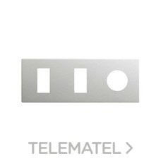 SIMON - MARCO 3 EL. -- 2 MINIMO + 1 CLEAN SCHUKO ALUMINIO