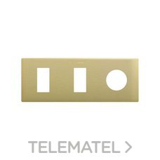 SIMON - MARCO 3 EL. -- 2 MINIMO + 1 CLEAN SCHUKO BRONCE