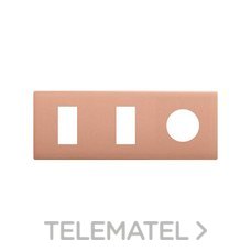 SIMON - MARCO 3 EL. -- 2 MINIMO + 1 CLEAN SCHUKO COBRE