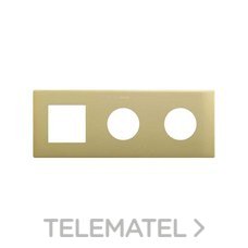 SIMON - MARCO 3 EL. -- 1 ICON + 2 CLEAN SCHUKO BRONCE