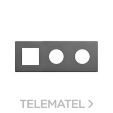 SIMON - MARCO 3 EL. -- 1 ICON + 2 CLEAN SCHUKO TITANIO