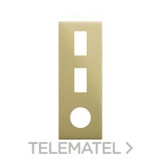 SIMON - MARCO 3 EL. VERTICAL -- 2 MINIMO + 1 CLEAN SCHUKO BRONCE