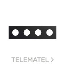 SIMON - MARCO S.270 CLEAN SCHUKO 4 ELEMENTOS NEGRO MATE