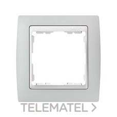 SIMON - MARCO 1 EL.GR./ZOCALO BL.S.82 ALUM.