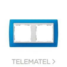 SIMON - MARCO 2 ELEM.AZ.TRASLUCIDO/ZOC.BL.S.82