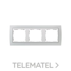 SIMON - MARCO 3 ELEM.GRIS/ZOCALO BL.S.82