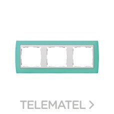 SIMON - MARCO 3 ELEM.VD.TRASLUCIDO/ZOC.BL.S.82