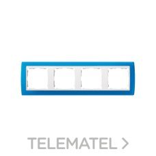 SIMON - MARCO 4 ELEM.AZ.TRASLUCIDO/ZOC.BL.S.82