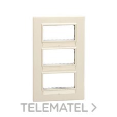 SIMON - PLACA CENTRALIZ.3 FILAS S.27 MARFIL