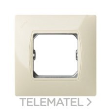 SIMON - PLACA MONOBLOC 85x85mm S.27 MARFIL