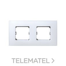 SIMON - PLACA 2 ELEM.S.27 BLANCO MATE