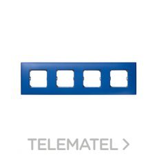 SIMON - PLACA 4 ELEM.S.27 AZUL ELECTRICO MATE