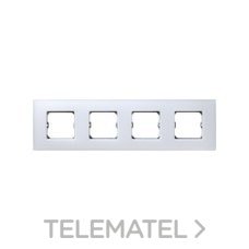 SIMON - PLACA 4 ELEM.S.27 BLANCO MATE