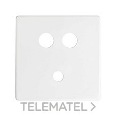 SIMON - Placa SIMON 82 para conector MINI-JACK+2RCA blanco