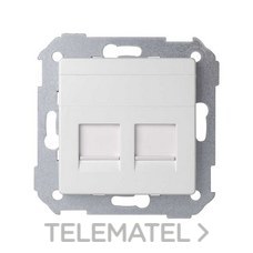 SIMON - PL.V&D UNV.PNA.C/G POLVO 2 RJ45 BL.MT.