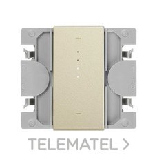 SIMON - Pulsador N SIMON 270 10A con módulo estrecho titanio