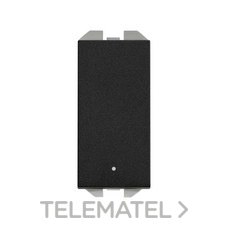 SIMON - PULSADOR LUMINOSO ESTRECHO SIMON 270 NEGRO MATE