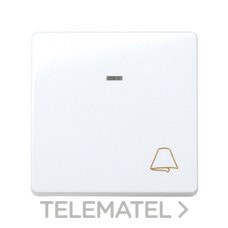 SIMON - PULS.CAMPANA Y LUMIN.ANCHO S27 BL.NIEVE