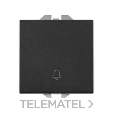 SIMON - PULSADOR TIMBRE ANCHO SIMON 270 NEGRO MATE