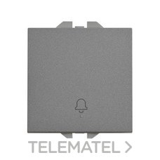 SIMON - Pulsador SIMON 270 con grabado campana 10A titanio