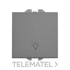 SIMON - Pulsador SIMON 270 con grabado luz 10A titanio