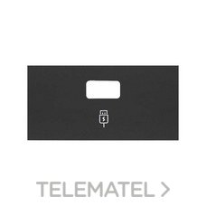 SIMON - TAPA CARGADOR USB SIMON 100 NEGRO MATE