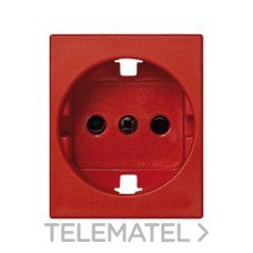 SIMON - TAPA ENCH.2P+TT SCHUKO+SEG.S.82CENT.ROJO