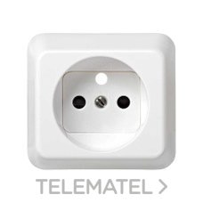 SIMON - TAPA ENCHUFE 2P+TT FRANCES S.73 BL.NIEVE